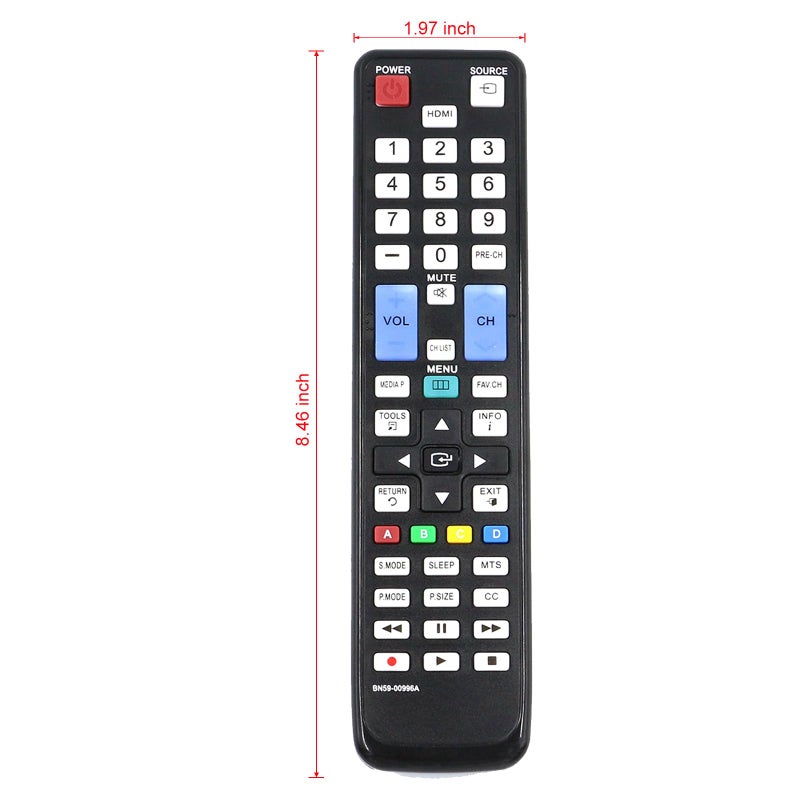 Vinabty BN59-00996A Replaced Remote Controller fit for Samsung Tv LN32C540 LN37C530 LN40C530 LN46C530 LN46C540 LN52C530 PL50C530 PN50C530 PN50C540 PN58C540 PN63C540 UN22C4000 UN26C4000 UN32C4000 BN59-00857A - Image 5